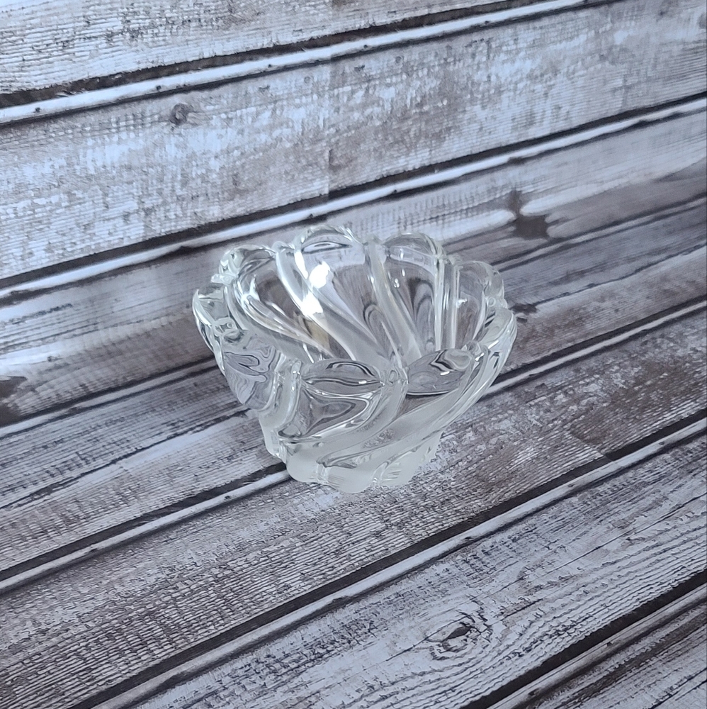 2 For $10 Mikasa Peppermint Swirl Glass Candy Dish